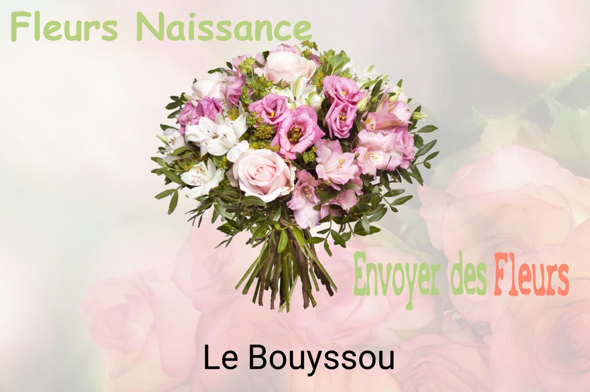 Bouquet de fleurs de naissance livré à Le Bouyssou